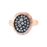 14K Rose Gold & Diamond Bird Nest Ring