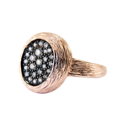 14K Rose Gold & Diamond Bird Nest Ring