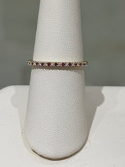 Stackable Ruby and Diamond Ring