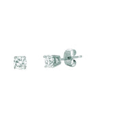 14K White Gold .50 Carat I-J/I1 Round Diamond Stud Earrings