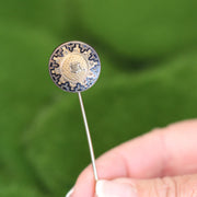 Graphic Sun Pattern Design Stickpin