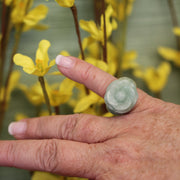 Jade Color Rose Ring