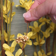 14K Yellow Gold Petit Floral Pin