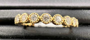 Stackable 14K Yellow Gold Diamond Ring Set