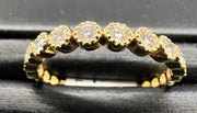 Stackable 14K Yellow Gold Diamond Ring Set