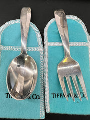 Tiffany & Co Sterling Silver Baby Spoon and Fork Set