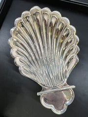 Silver Plated Shell Baptism Dish