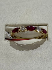 Stackable Ruby and Diamond Ring