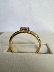 Stackable 14K Yellow Gold Diamond Ring Set