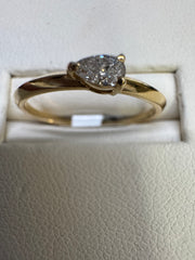 Stackable 14K Yellow Gold Diamond Ring Set