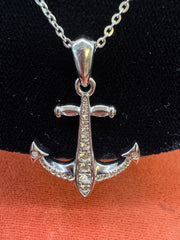 Sterling Silver Anchor Pendant on Chain