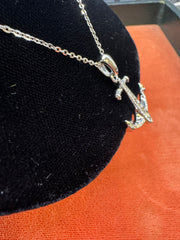 Sterling Silver Anchor Pendant on Chain