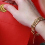 22K Yellow Gold Woven Bracelet