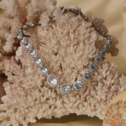 Aquamarine and Diamond Riviera Necklace