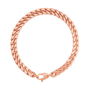 14K Rose Gold Classic Cuban Link Bracelet