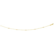 14K Yellow Gold .15 Carat Diamonds by the Yard Bracelet