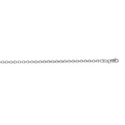 14K White Gold 2.5mm Lite Rolo Chain Necklace