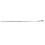 14K White Gold 1.5mm Lite Forsantina Chain Necklace