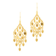 10K Yellow Gold Chandelier Earrings