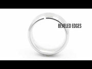 8MM Stainless Steel Satin Band Ring