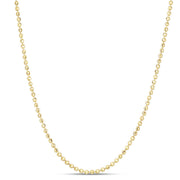 14K Yellow Gold 2mm Moon Chain Necklace