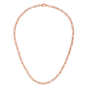 14K Rose Gold 4.2mm Paperclip Chain Bracelet