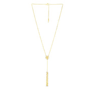 14K Yellow Gold Confetti Lariat Necklace