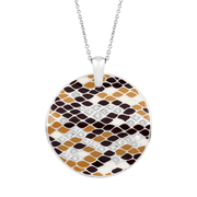 Sterling Silver Snakeskin Pendant