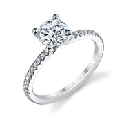 Classic Solitaire Diamond Engagement Ring Setting