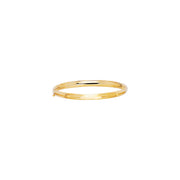 14K Yellow Gold High Polished Dome Children's Bangle Bracelet