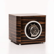 Matte Ebony Single Watch Winder (Brown (wood matt gloss finish))