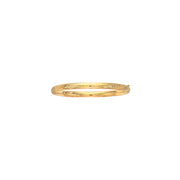 10K Yellow Gold Diamond Cut Bangle Bracelet