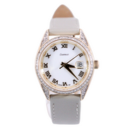 Ladies MOP Swiss Quartz Swarovski Crystal Watch