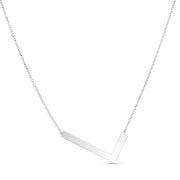 Sterling Silver L Letter Necklace