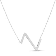 Sterling Silver Z Letter Necklace