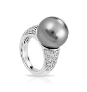 Sterling Silver Pearl Candy Ring