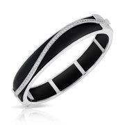 Sterling Silver Enrapture Wavy Bangle