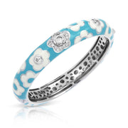 Sterling Silver Fleur Stackable Bangle