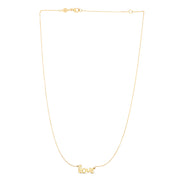 14K Yellow Gold Love Necklace