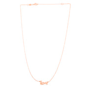 14K Rose Gold Love Necklace