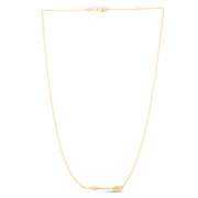 14K Yellow Gold Arrow Necklace