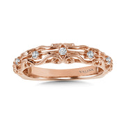 14K Rose Gold Vintage Wedding Band