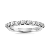 14K White Gold Decorative Diamond Wedding Band