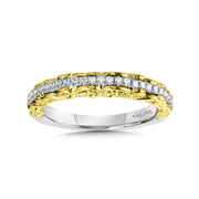 Decorative Layered Diamond Wedding Band