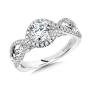 Spiral Diamond Engagement Ring