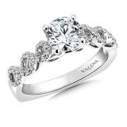 Spiral Style Diamond Engagement Ring