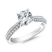 14K White Gold Engagement Ring