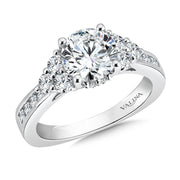 14K White Gold Engagement Ring