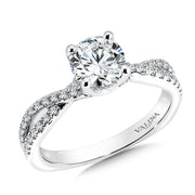 14K White Gold Engagement Ring