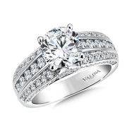 14K White Gold Engagement Ring